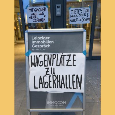 [Extra] Immo-Haie bejubeln: Aktion zum Leipziger Immobiliengespräch März 2023