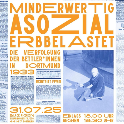Veranstaltungsdokumentation: Die Verfolgung von Bettler*innen in Dortmund 1933