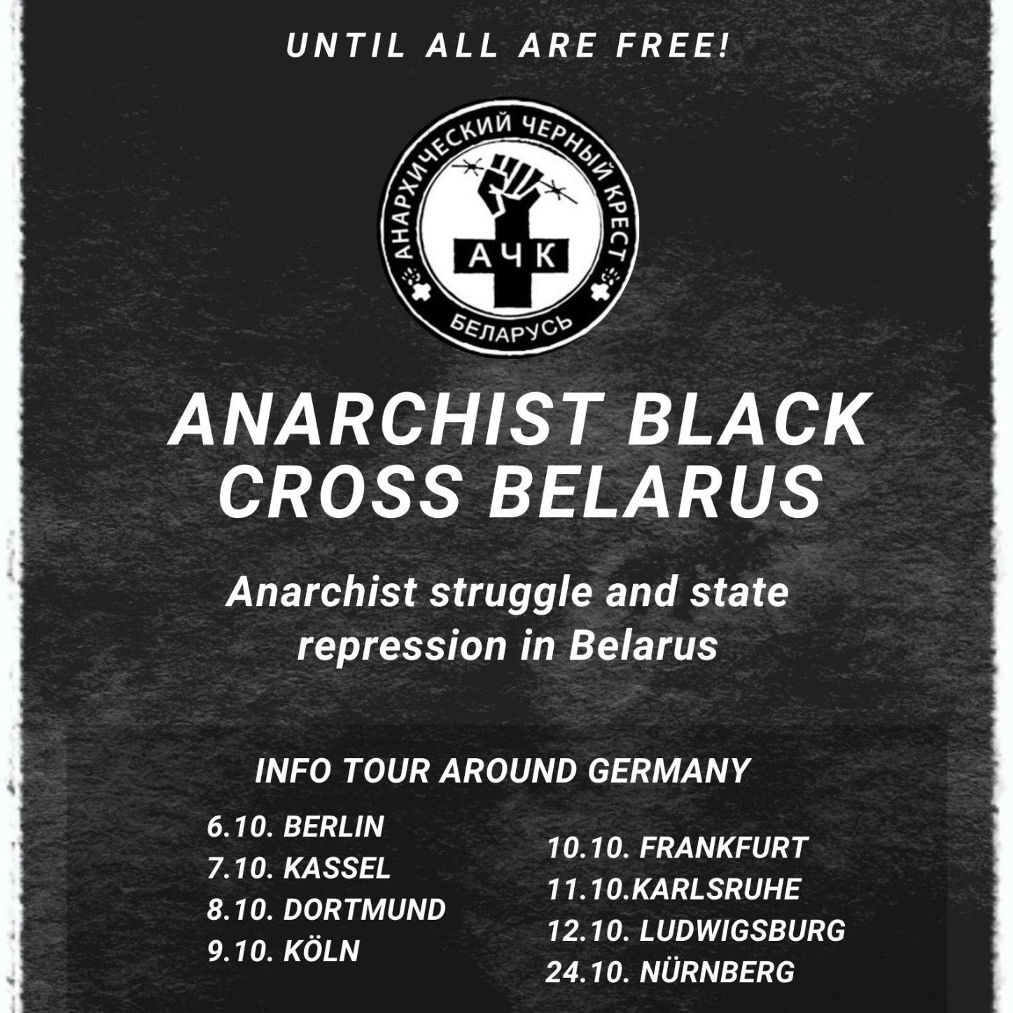 Plakat zur Infotour von ABC Belarus